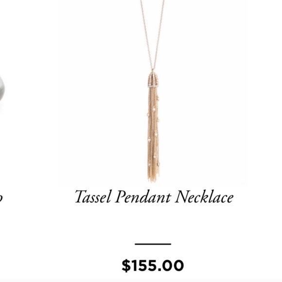 Alexis Bittar Gold Cascading Chain Tassel with Peekaboo Crystals Long Necklace - Picture 11 of 14